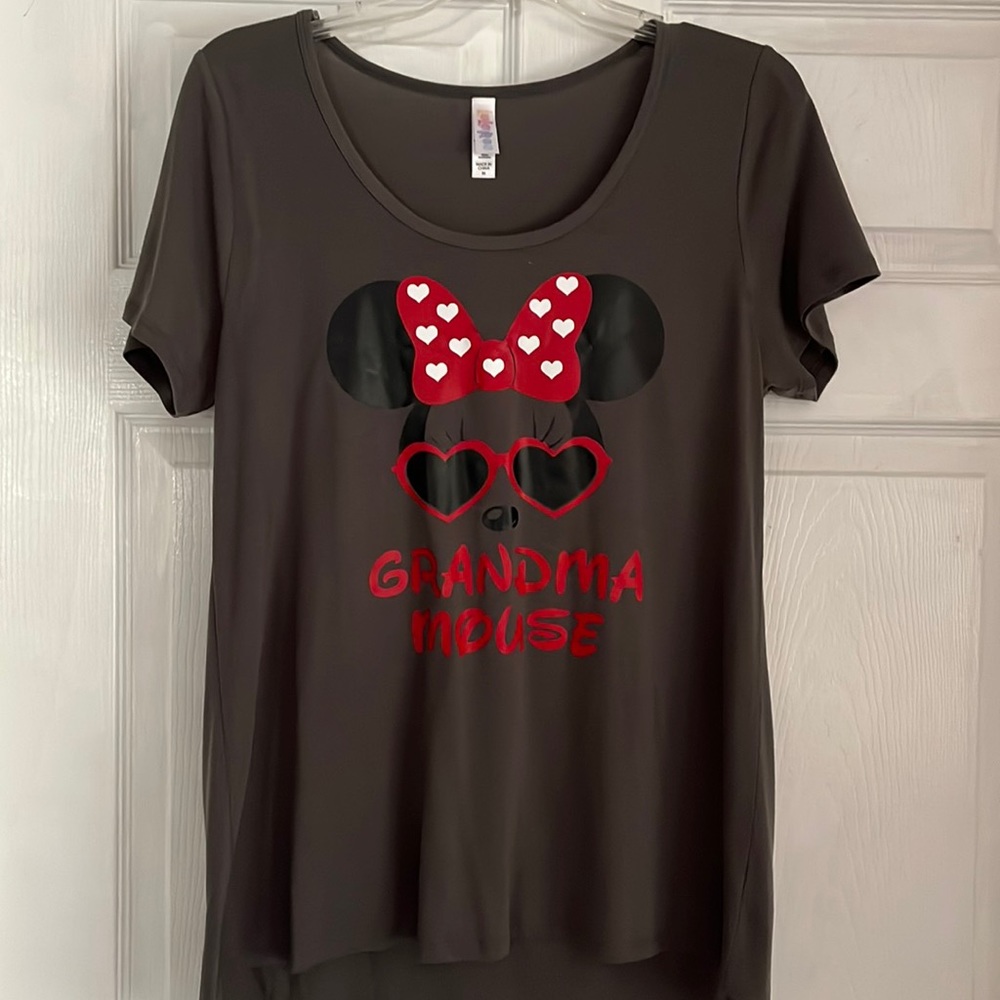 Lularoe classic tee, grandma mouse done with cricut